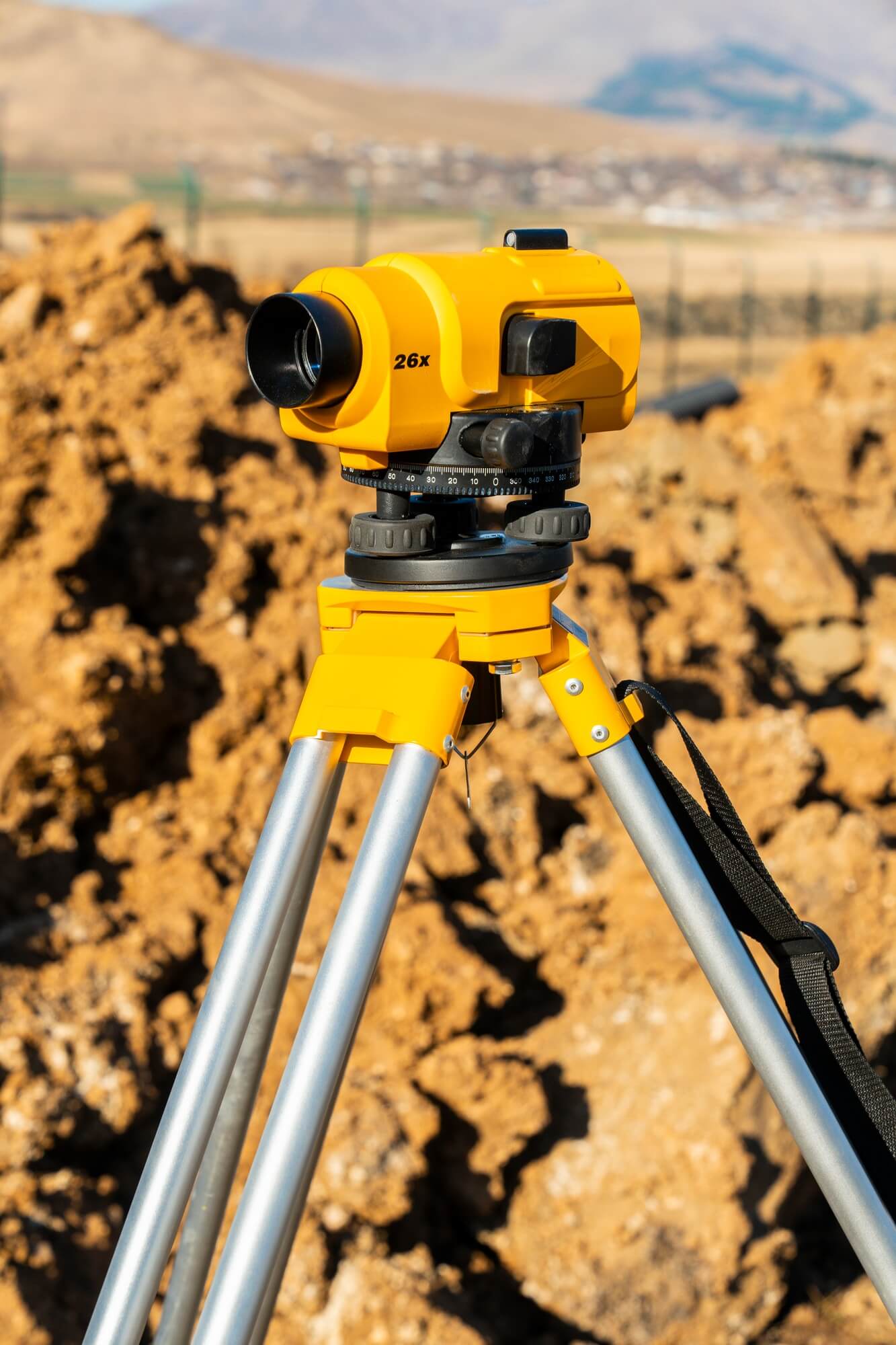 Surveyors equipment theodolite or total positioning station